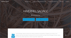Desktop Screenshot of haverhillsalvage.com