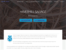 Tablet Screenshot of haverhillsalvage.com